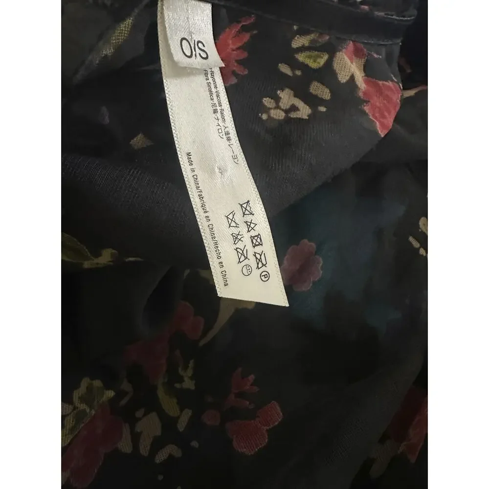 Urban Outfitters Kimono One Size Black Velvet Burnout Whimsigoth Fairy Shawl - Picture 11 of 14